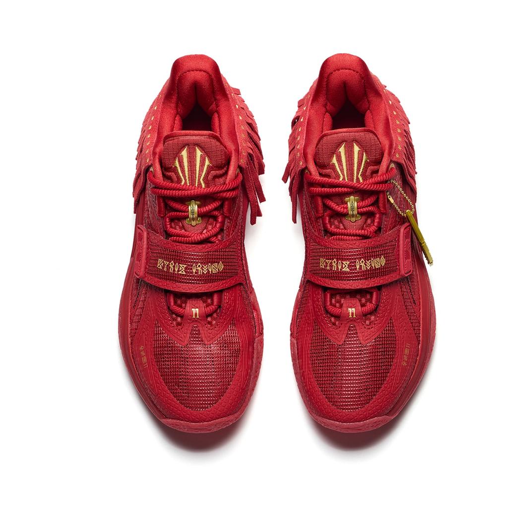 Anta Kai 1 A-Shock Pro Technology Professional Low-Top Basketball Shoes Men Sneakers Oil-Painting-Red 912631112-1