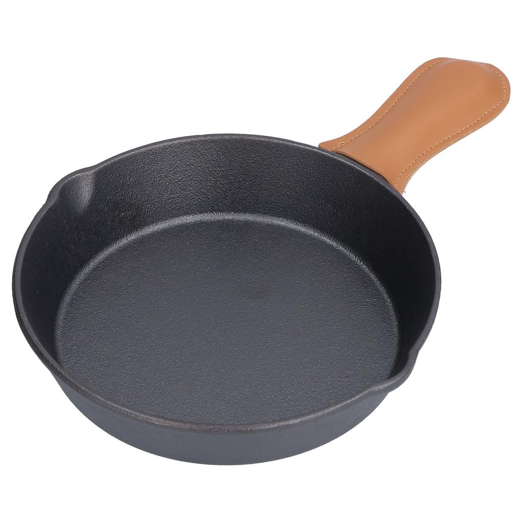 Cast Iron Skillets Healthy Easily Clean Wear Resistant Drop Proof Cast Iron Pan with Handle Cover Fo