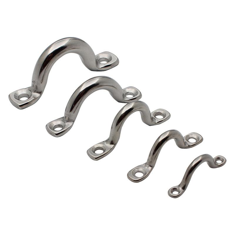 4 Stück Griff 4/5/6 mm 316 Edelstahl Drahtöse Gurt Boot Marine Befestigung Fenderhaken Markise Motoren Zubehör