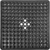 Square Bath Shower Tub Mat for Bathroom Non Slip Bathtub Mats with Suction Cups Drain Holes Machine Washable 53x53cm/ 21x21 Inch