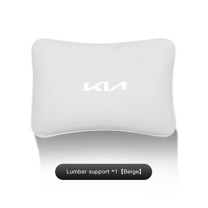 Car Headrest Lumbar Support Auto Interior Seat Cushion Neck Protection Pillow Sticker For KIA EV6 Stinger RIO Sorento Picanto K5