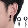 Steel Triangle Male Non-Piercing Earring Korean Style Ear Cuff Cross Clip Earring Fashion Jewelry