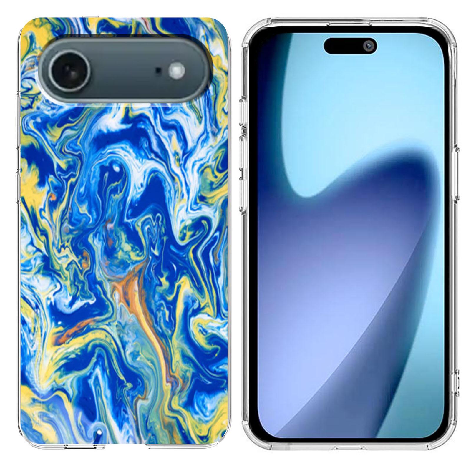 For iPhone Air Case Marble Pattern Printing Soft TPU Phone Cover I