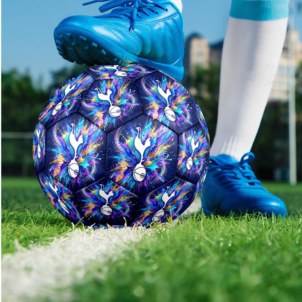 Tottenham Hotspur Theme soccer ball Size 5 Soccer Ball Soft Touch Professional Training Football for Outdoor Sports
