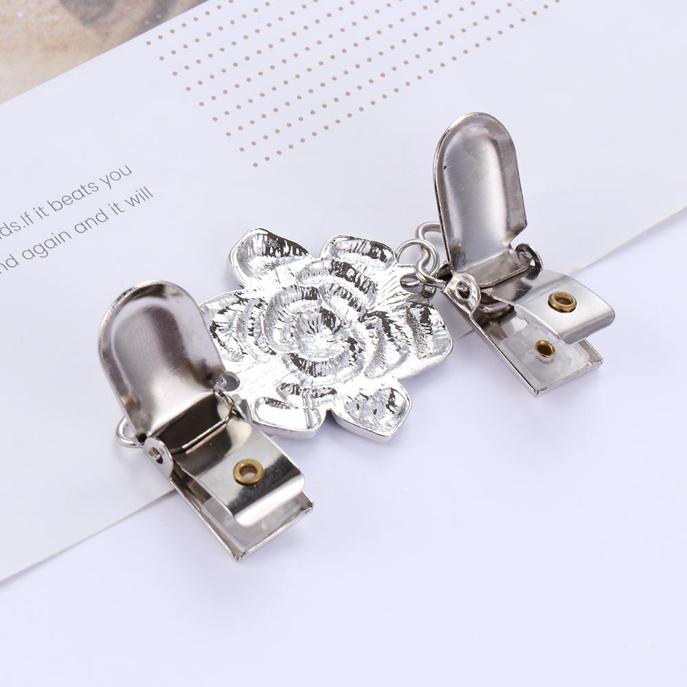 Kleidernadeln Antikes Blumenmuster Pulloverclips Entenclip Verschlüsse Schalbrosche Strickjackenclip