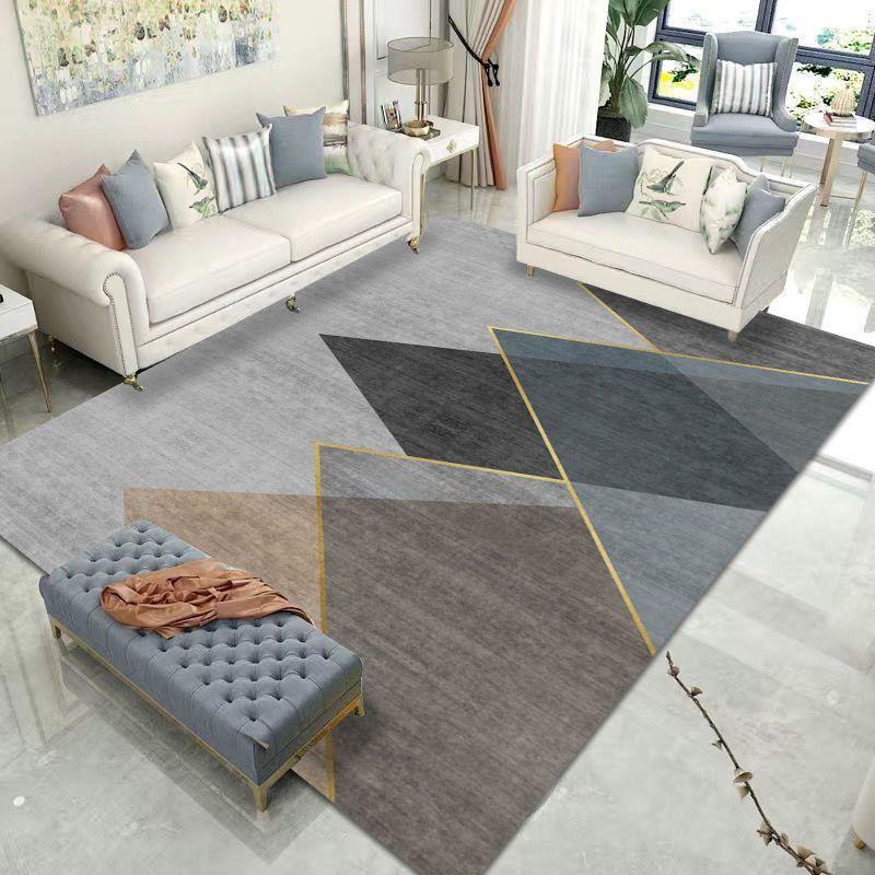 Covor Decorativ Geometric Modern pentru Sufragerie Covor Antiderapant pentru Camere Covor de Casă Covoraș pentru Mese de Cafea Mari Curățare Ușoară