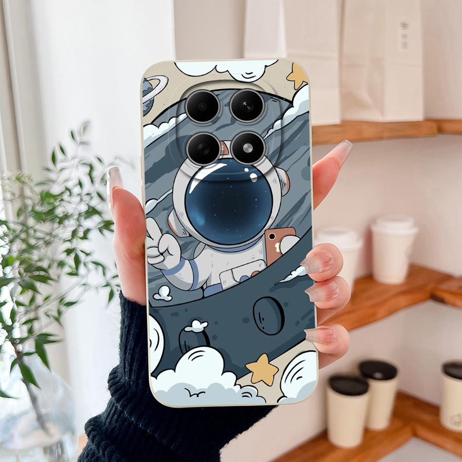 For Xiaomi Redmi Note 15 Pro Plus Phone Case Cool Astronaut Funda For Redmi Note15 Pro 4G 5G Soft Liquid Silicone Back Cover