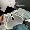 Ladies Summer Light Luxury Satin Hollow Lace Hip Ice Silk Quick Dry Middle Waist Triangle Briefs