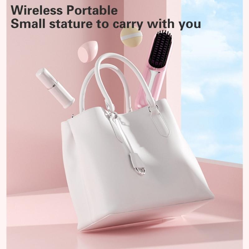 Fashion Hair Straightener Brush With Cordless And Rechargeable Hairdress Accesories Stylong Tool For Easy Use