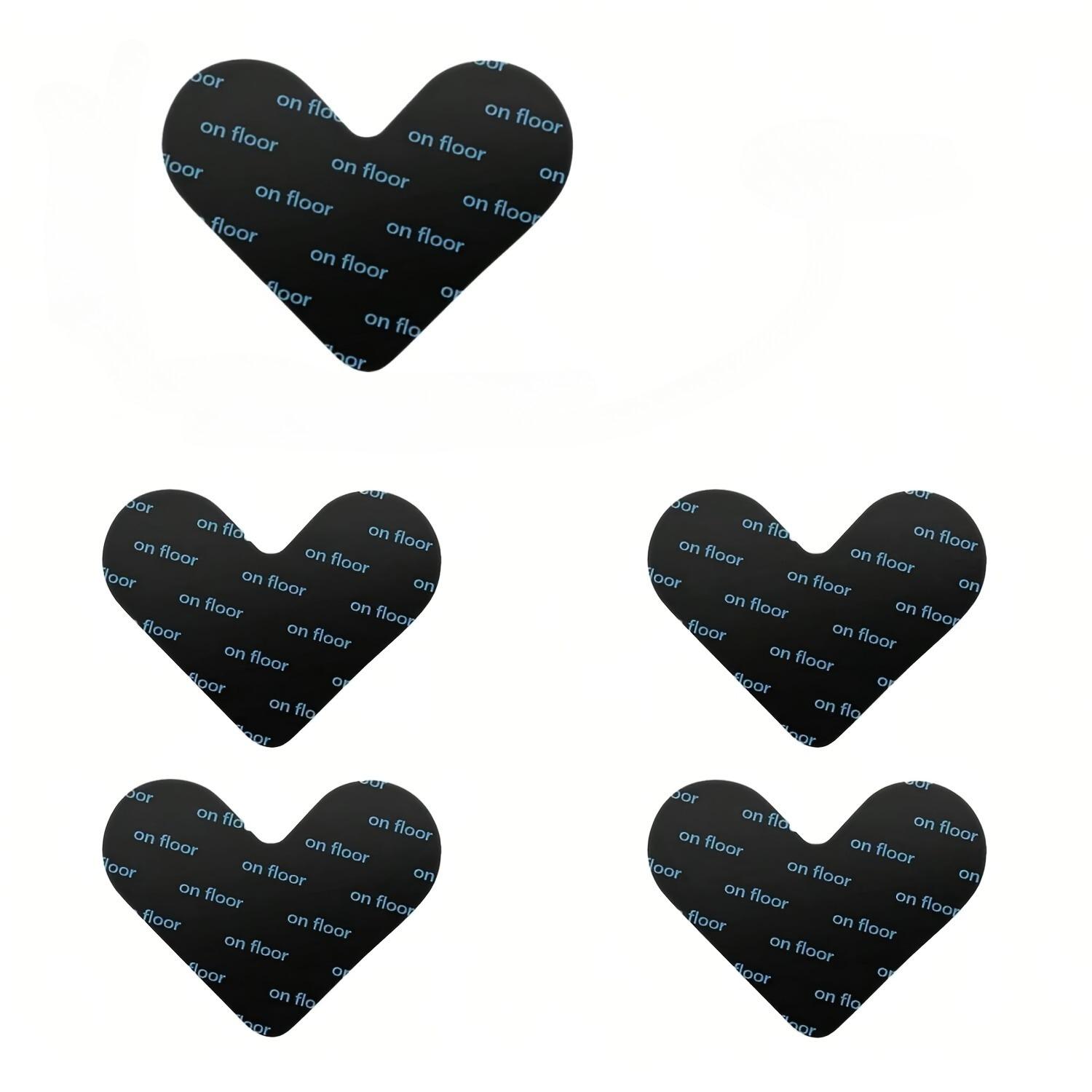 

4Pcs Black Carpet Floor Mat Anti-skid Fixed Sticker Pu Washed Non-marking Carpet Sticker Carpet Anti-skid Sticker