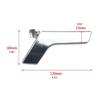 Car Styling For Mercedes Benz C-Class C200 W204 GLK X204 With Chrome Interior Inner Door Handle Panel Pull Trim Cover 2047201171