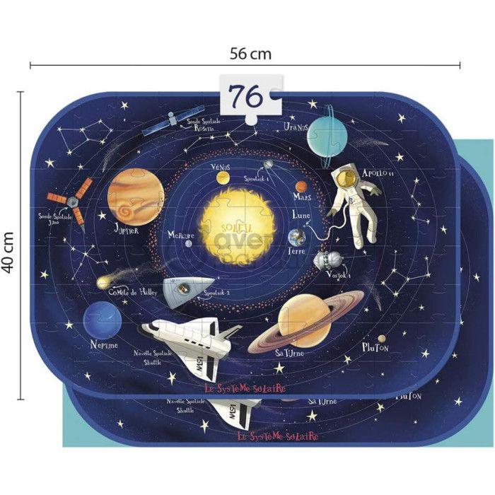 Puzzle système solaire 76 pièces