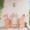 VidaXL Set of 2 Bar Stools, Pub Chair, Bistro Seat, Outdoor Terrace Balcony Patio Garden Furniture, Wood 825364