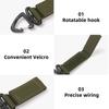 Outdoor Nylon Molle Tactical Backpack Carabiner Key Hook Webbing Buckle System Belt Buckle Hanging Camping Climbing Accessories