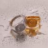 MamacitaSlay 2026 New Design Spool Spiral Texture Rings 18K Gold Plated Stainless Steel Waterproof Jewelry Women's Simple Gift
