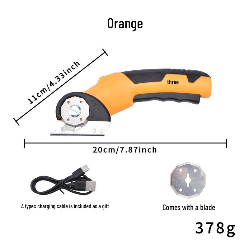 Compact Electric Lithium Scissors: Efficient Rotary Cutter for Fabric and Leather