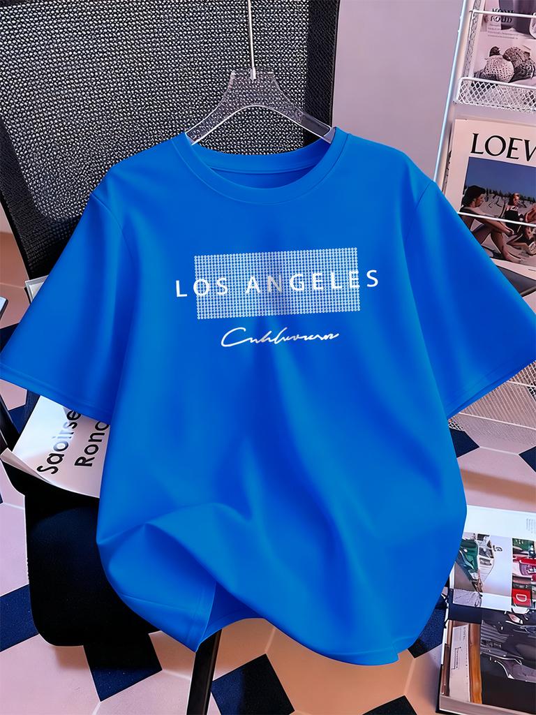 Los Angeles California Usa Prints Short Sleeve TShirts Womens Summer Cotton Tee Shirts Loose ONeck Soft Tops Street Clothes
