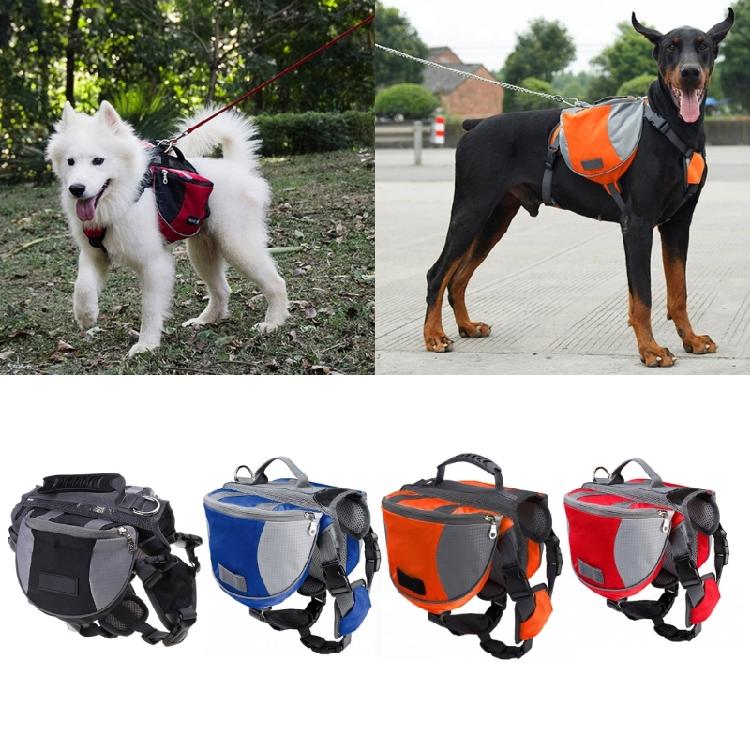 Dog Pack Backpack with Handle Large Self-Carrier Adjustable BackPack Saddle Bag