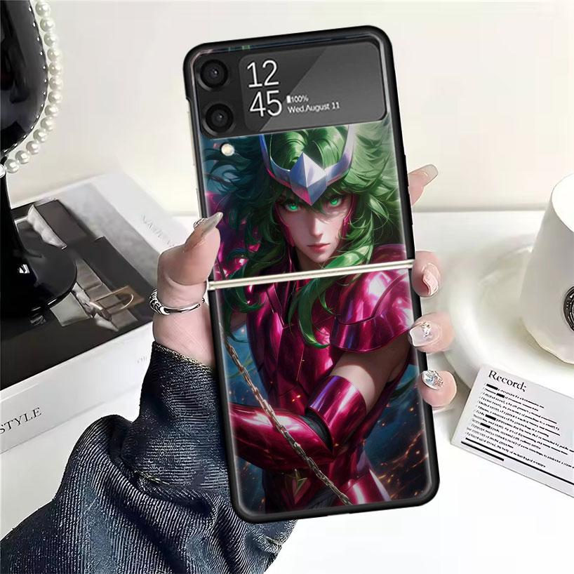 

Saint Seiya Cool Cases For Samsung Galaxy Z Flip 4 5 6 7 3 Z Flip7 Flip6 Flip4 Flip5 Flip3 5G Hard Shockproof Fundas Cover Samsung Z Flip 6
