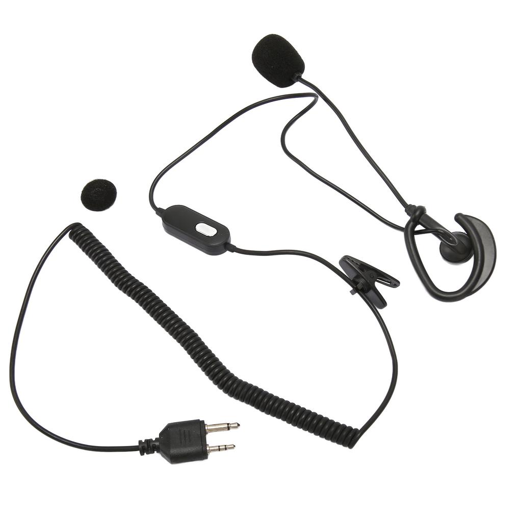 Walkie Talkie Headset PU Wire Great Sound Quality Easy to Use 2 Way Radio Earpiece for Midland