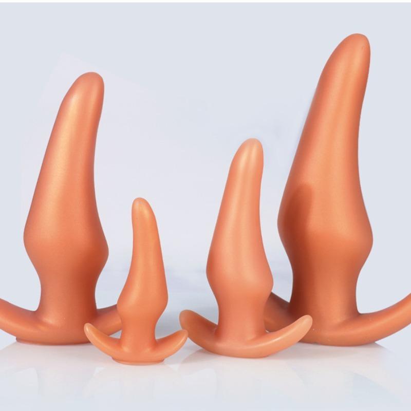 Wearable Anti Drop Soft Anal Plugs Prostate Massage Liquid Silicone Huge Butt Plug Anal Training Comfortable To Wear Butt Plug
