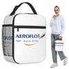 Aeroflot Russische Luftfahrt Pilot Luft- und Raumfahrt Flieger Isolierte Lunchtasche für Kinder Schul-Kühltasche Thermische Lebensmittelbox Tragetasche Lunchboxen