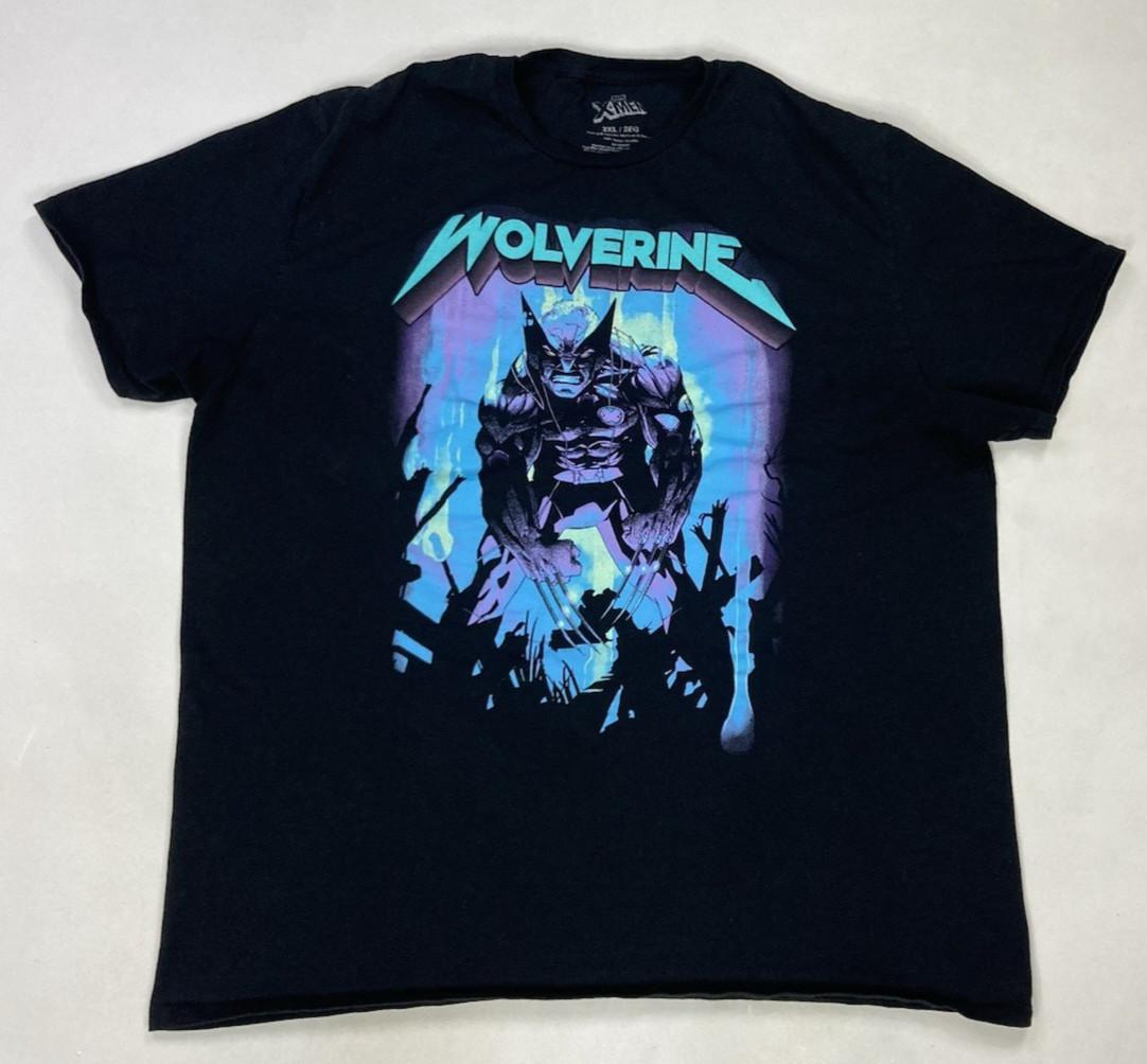 Marvel X-Men Wolverine Graphic T-shirt Men XXL Black Short Sleeve XXL