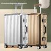 24" Aluminum-Magnesium Alloy Trolley Luggage with Universal Wheels