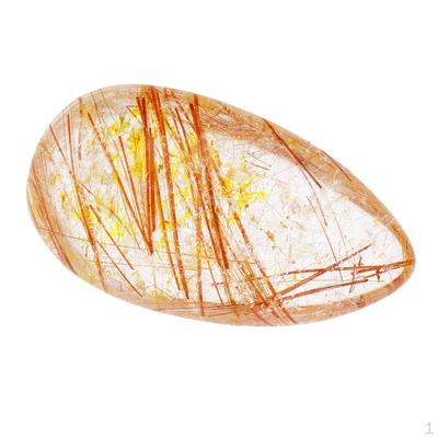 Ciondolo in cristallo di quarzo rutilato dorato per gioielli fai-da-te che creano regali creativi