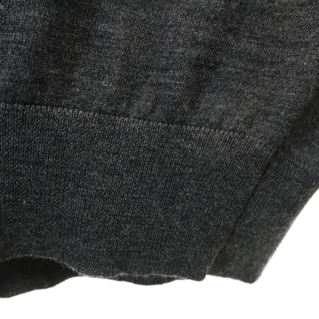 Polo von Ralph Lauren Langarm V-Ausschnitt Strick M Anthrazitgrau Pullover Herren Gebraucht