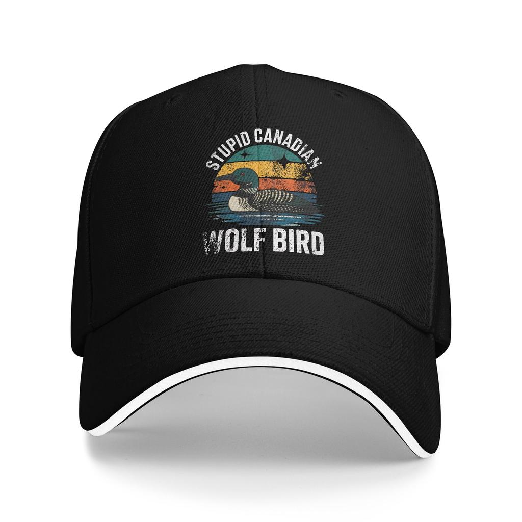 Summer Heated Rivalry Vintage Stupid Canadian Wolf Bird Hockey Romance Baseball Cap Running Hippie Vintage Logo Trucker Hat