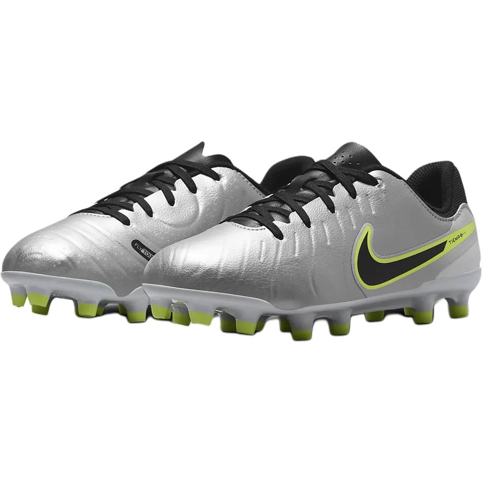 Nike Tiempo Legend 10 Academy MG GS Mad Voltage Pack Kids Sneakers Silver Metallic-Silver Black DV4348-001