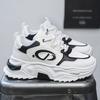 Men's shoes 2025 new autumn versatile high-end youth sports shoes student Xiaobai casual platform dad shoes