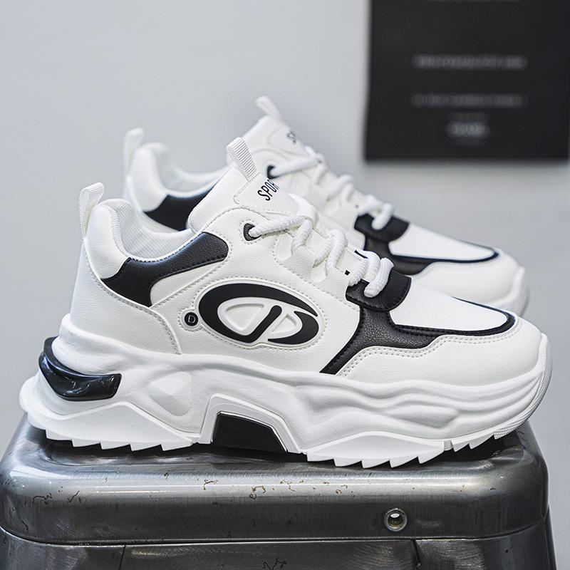 Men's shoes 2025 new autumn versatile high-end youth sports shoes student Xiaobai casual platform dad shoes