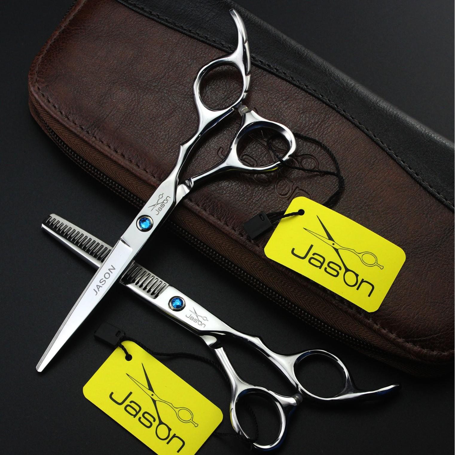 JASON HA-03 Green Brick Hairdressing & Thinning Scissors Set 5.5 Inch Thinning Scissors