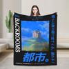 Backrooms Movie Horror Blankets Fleece Decoration Portable Lightweight Thin Throw Blanket for Bed Outdoor Bedding Throws