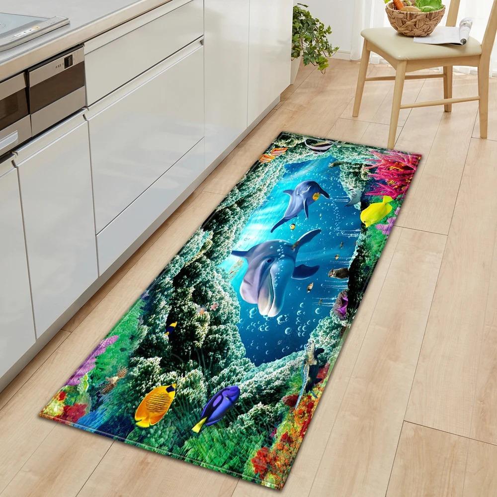 Landscape Print Home Kitchen Floor Mat Door Front Decoration Floor Mat