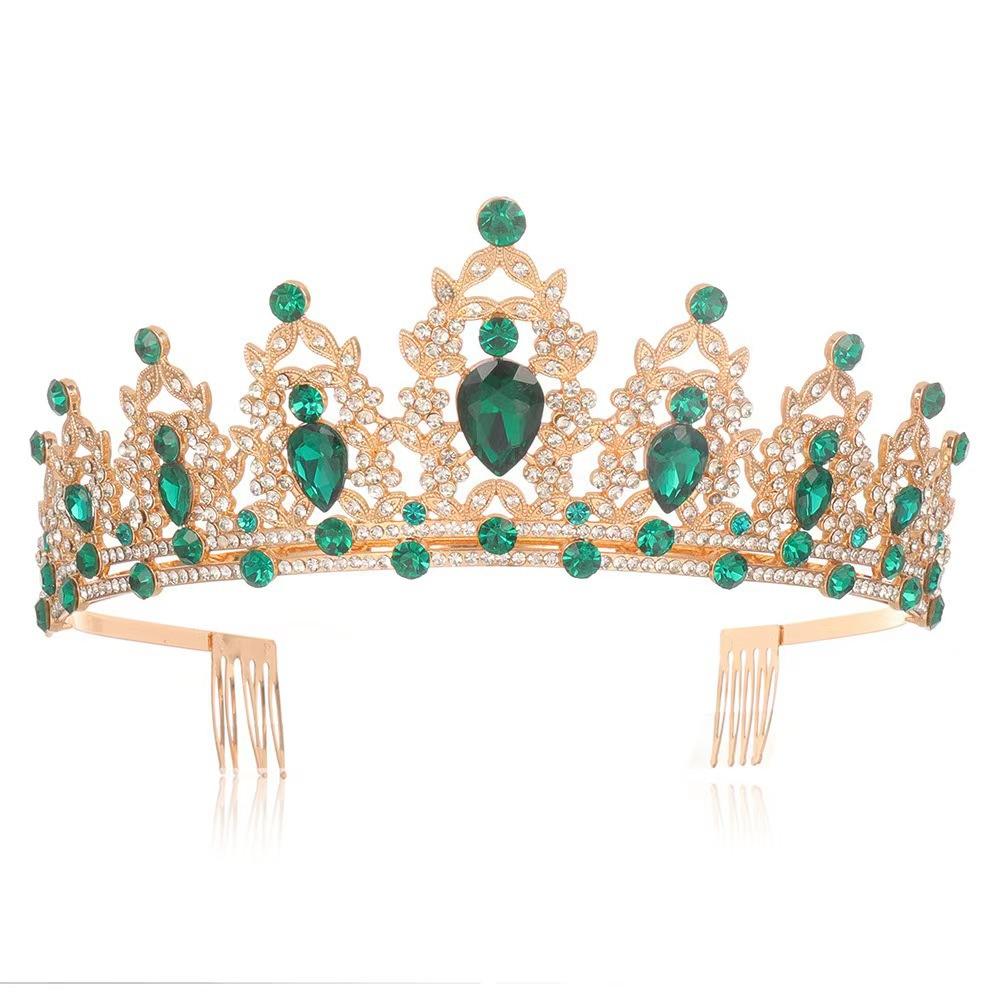 Bride's Crown Headwear  Alloy Rhinestone Hair Band Wedding Crown  Birthday Hair Accessory  Style Headband Accessory