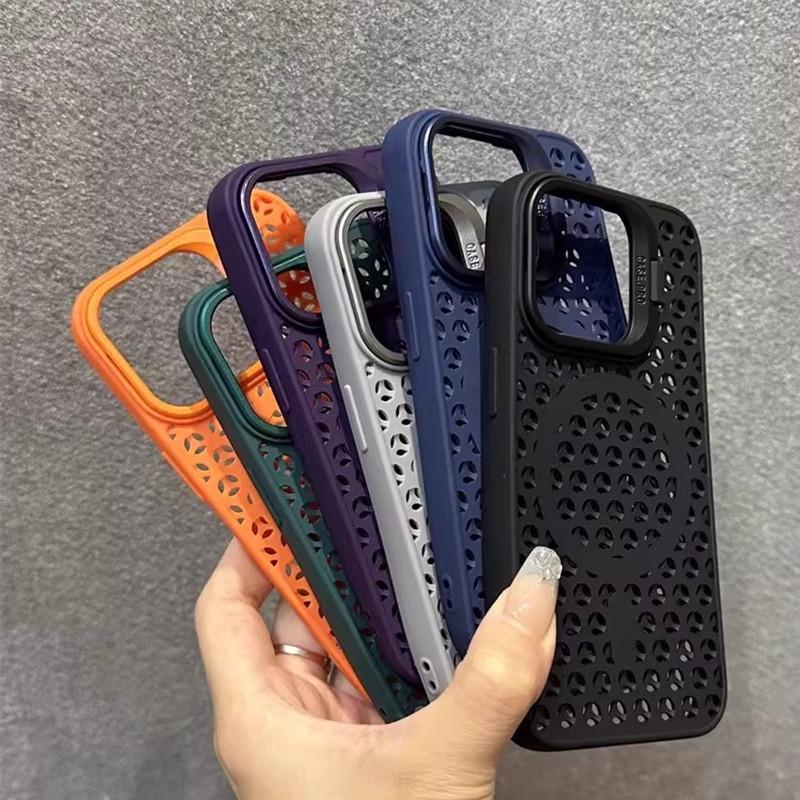 iPhone 17 Pro Max Case: Heat Dissipation Mesh, Lens Stand, Magnetic, Drop-Proof Cover