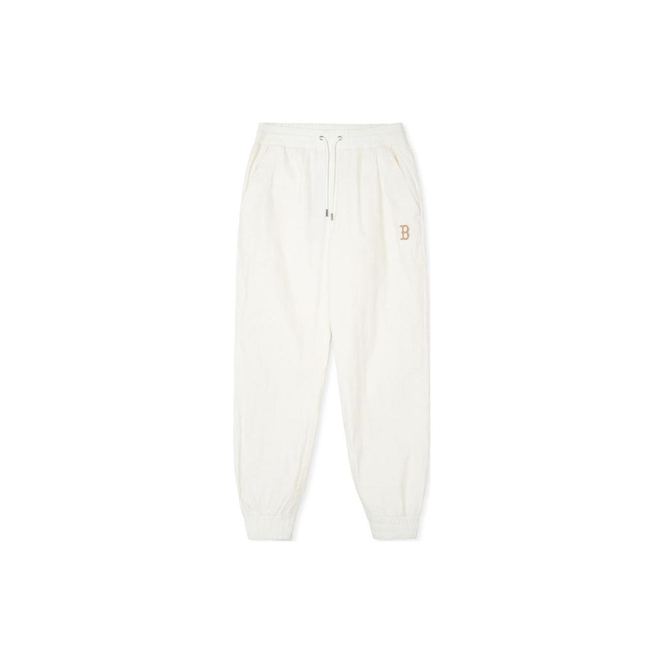 MLB Knitted Sweatpants Unisex Cream 3AWPM9141-43CRS XL