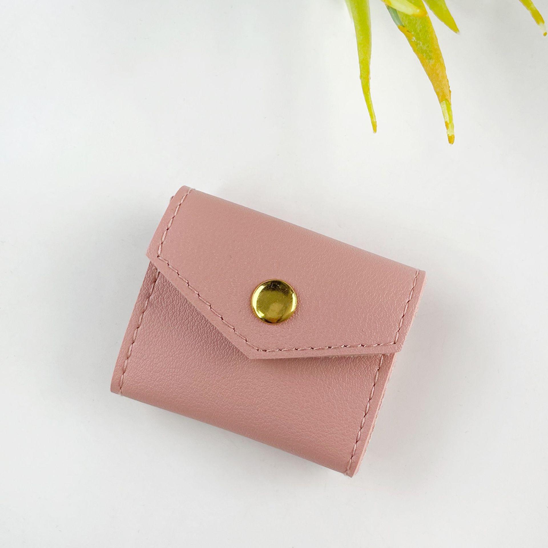 

Multifunctional PU Leather Jewelry Roll: Earring, Ring, Necklace Storage Pouch розовый