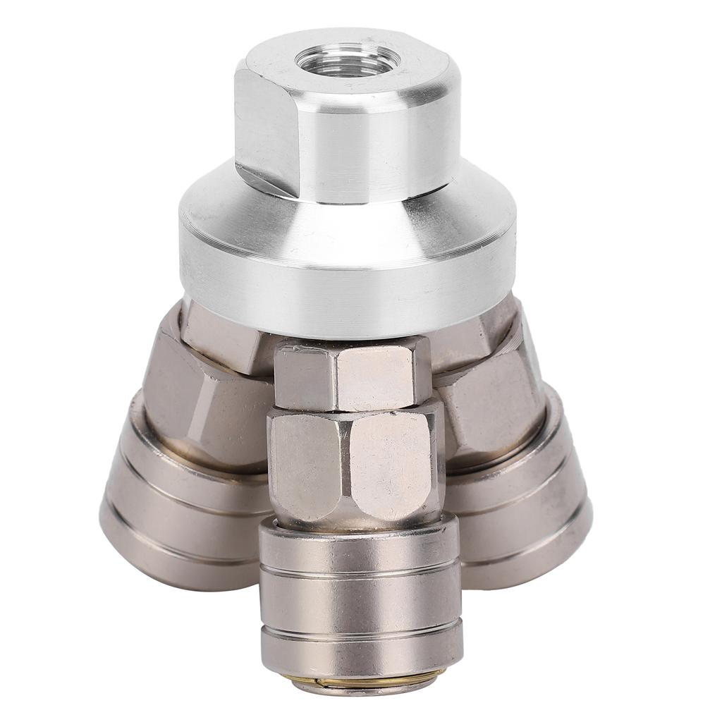 Quick Connector 3 Way Female Chrome Plated Pneumatic Component G1 4 C Type SMV