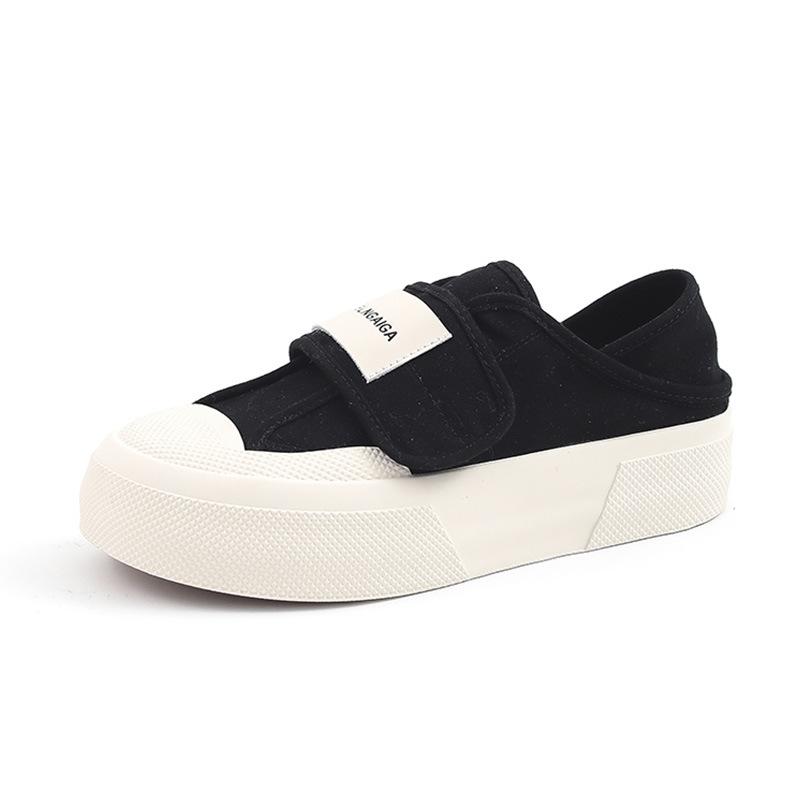 Canvas Bread Shoes 2025 Spring New Women's Velcro Two Wear Women's Shoes Platform Casual Shoes Versatile Shoes Children