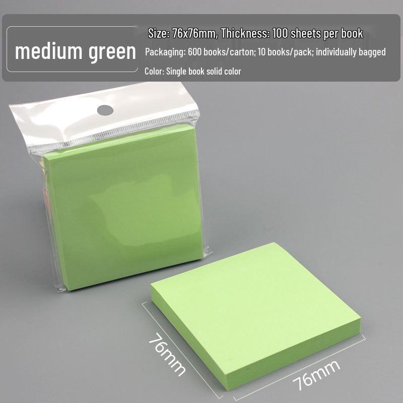 Colorful Creative Heart Sticky Notes - Reusable and Cute Stationery for Students