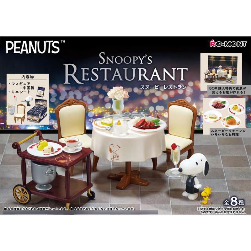 Peanuts SNOOPY’S RESTAURANT 8pc Box In Stock