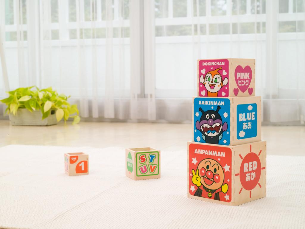 Anpanman Wooden Stacking and Counting Box
