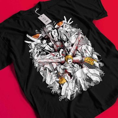 T-shirt Chainsaw Man Makima Asa Aki Anime Denji Camicia Power T-shirt Tutte le Taglie Tee BB522
