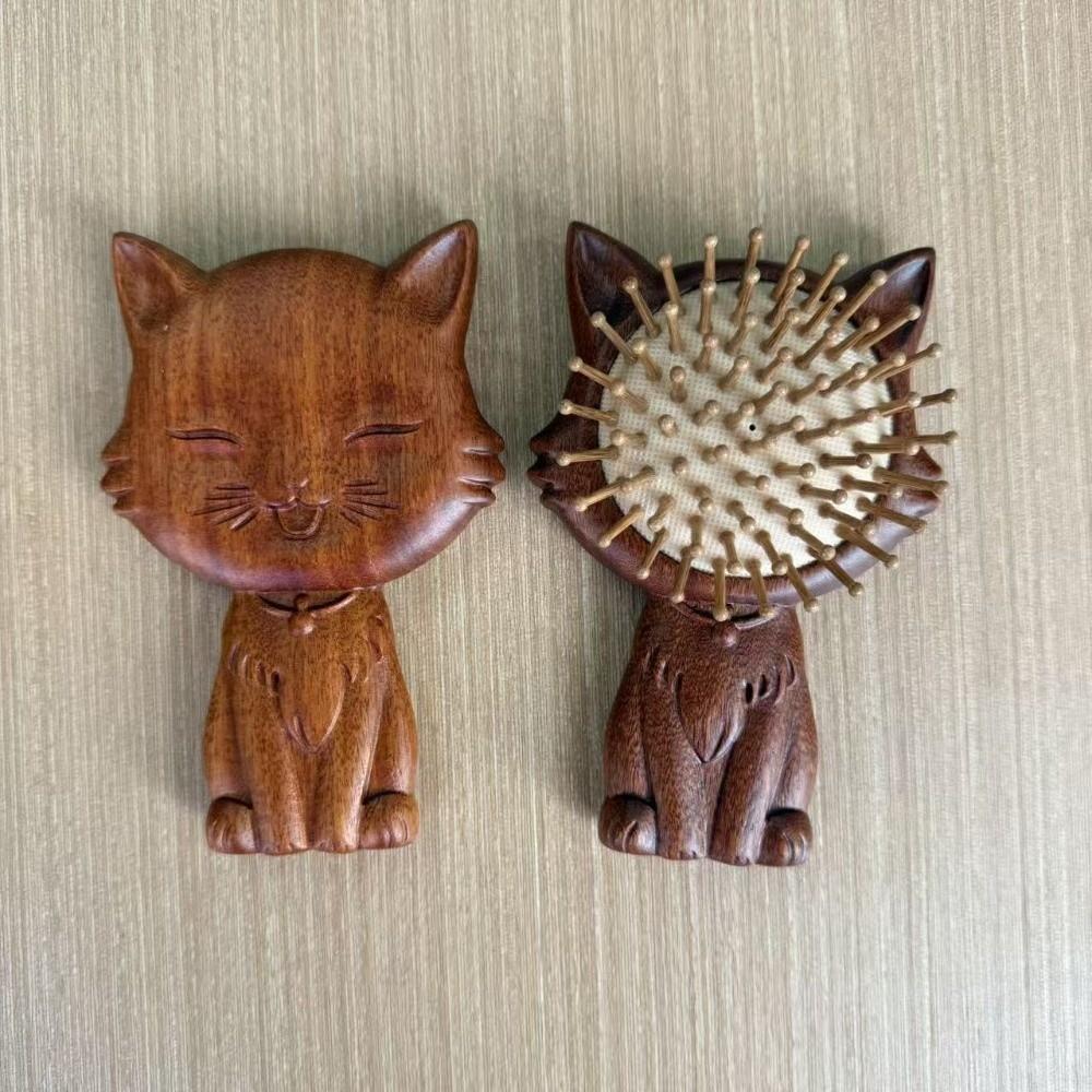 Hair Brush Sandalwood Comb Scalp Meridians Relaxation Scalp Massage Brush Hair Comb  Styling Brush