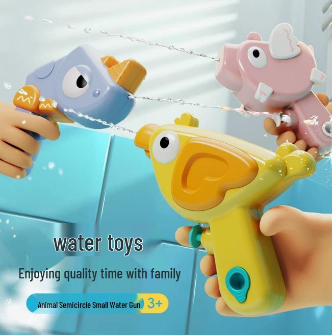 In-Stock Cartoon Eagle Water Gun: Press-Type Handheld Dual Pistols for Kids