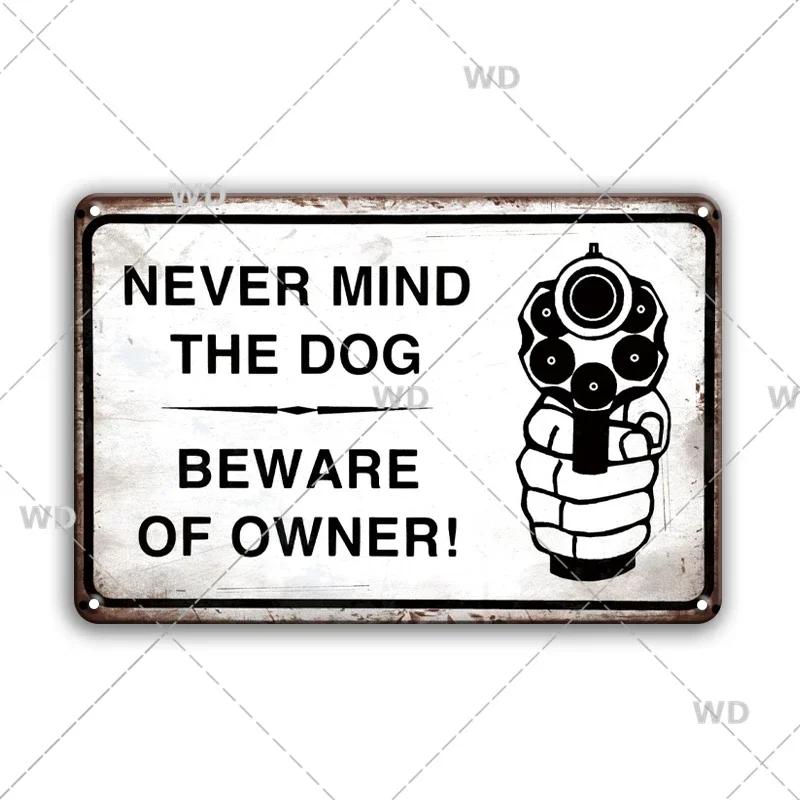 Retro Danger Warning Metal Sign - Vintage Caution Plaque - Metal Plate for Garage Park Home Wall Decor